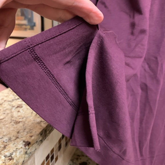 J. Jill Simply Supima Cotton V-Neck Tunic Slits On the Side  Long Sleeves M Tall - Picture 6 of 14